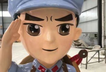 大型武警雕塑 鍛造青銅警察雕塑 房地產(chǎn)戰(zhàn)士雕塑