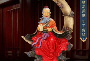 景觀月老雕塑 烤漆大型古代雕塑 廣場(chǎng)神話雕塑