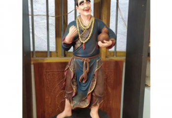 大型濟(jì)公雕塑 歐式步行街?jǐn)[件 彩繪神話雕塑