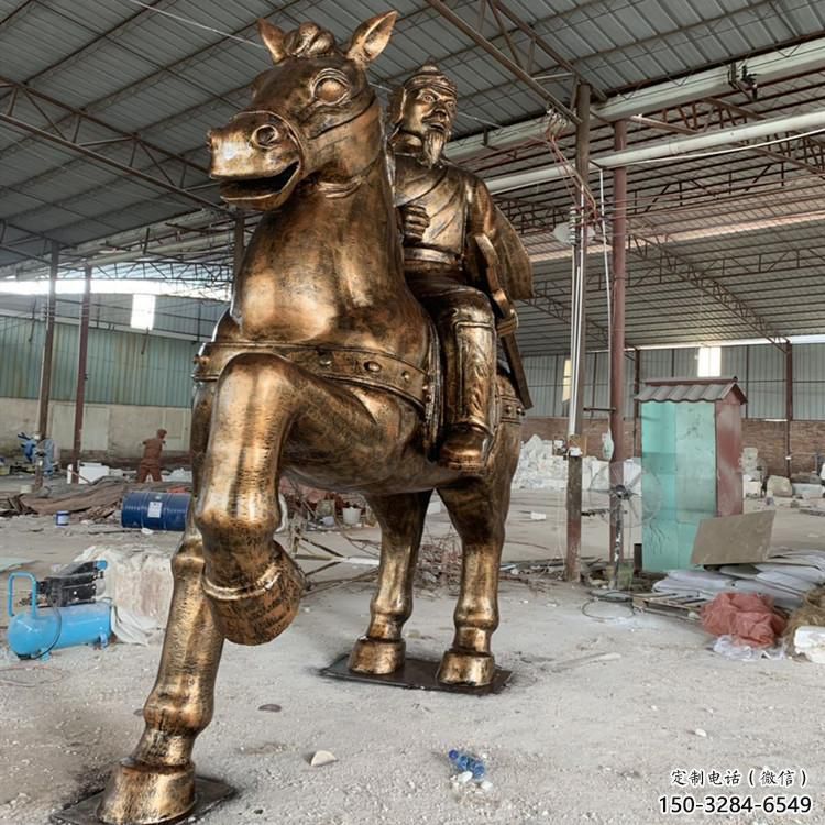 廣場(chǎng)騎馬人雕塑 公園民俗雕塑 抽象擺件