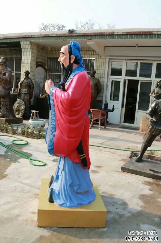 學?？鬃拥袼?店門口園林雕塑 彩繪小品