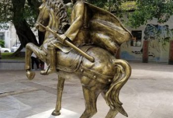 風(fēng)景區(qū)騎馬人雕塑 售樓處廣場(chǎng)雕塑 仿古擺件