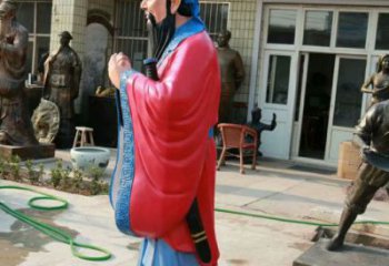 學(xué)校孔子雕塑 店門口園林雕塑 彩繪小品