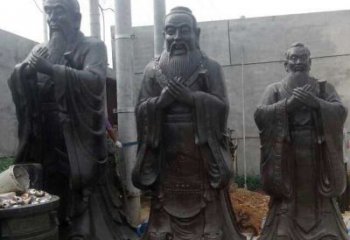 孔子雕塑 庭院學(xué)校雕塑 教育擺件