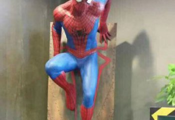 城市蜘蛛俠雕塑 風(fēng)景區(qū)彩繪雕塑 抽象擺件