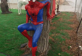 卡通蜘蛛俠雕塑 店門口園林雕塑 動漫小品