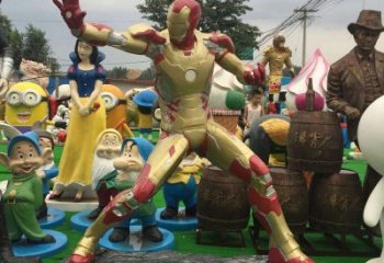 售樓處蜘蛛俠雕塑 商業(yè)街雕塑 卡通擺件