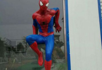 蜘蛛俠雕塑 廣場卡通雕塑 門口小品