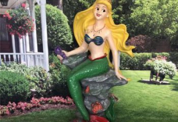酒店美人魚(yú)雕塑 景觀(guān)美陳卡通雕塑 現(xiàn)代動(dòng)漫雕塑