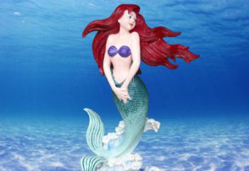 酒店美人魚(yú)雕塑 庭院動(dòng)漫雕塑 彩繪小品