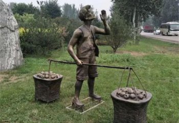 園林貨郎雕塑 風景區(qū)民俗雕塑 廣場小品