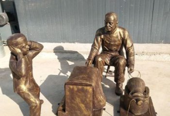 爆米花雕塑 彩繪民俗雕塑 現(xiàn)代小吃雕塑