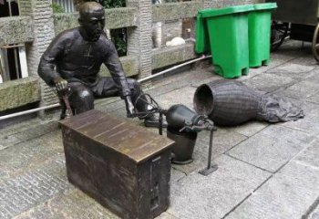 爆米花雕塑 景觀(guān)美陳民俗雕塑 噴漆小吃雕塑