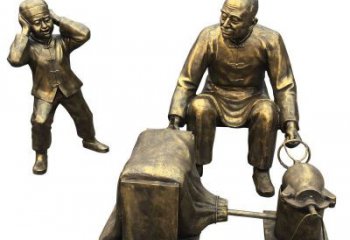 步行街爆米花雕塑 游樂(lè)場(chǎng)景觀(guān)民俗雕塑 鑄造小吃雕塑