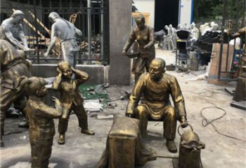 村口爆米花雕塑 景觀(guān)民俗雕塑 公園小吃雕塑