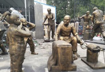 農(nóng)村爆米花雕塑 抽象藝術(shù)民俗雕塑 烤漆小吃雕塑