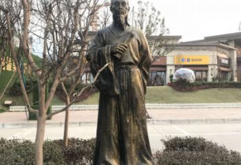 村口李時珍雕塑 景觀人物雕塑 公園名醫(yī)雕塑