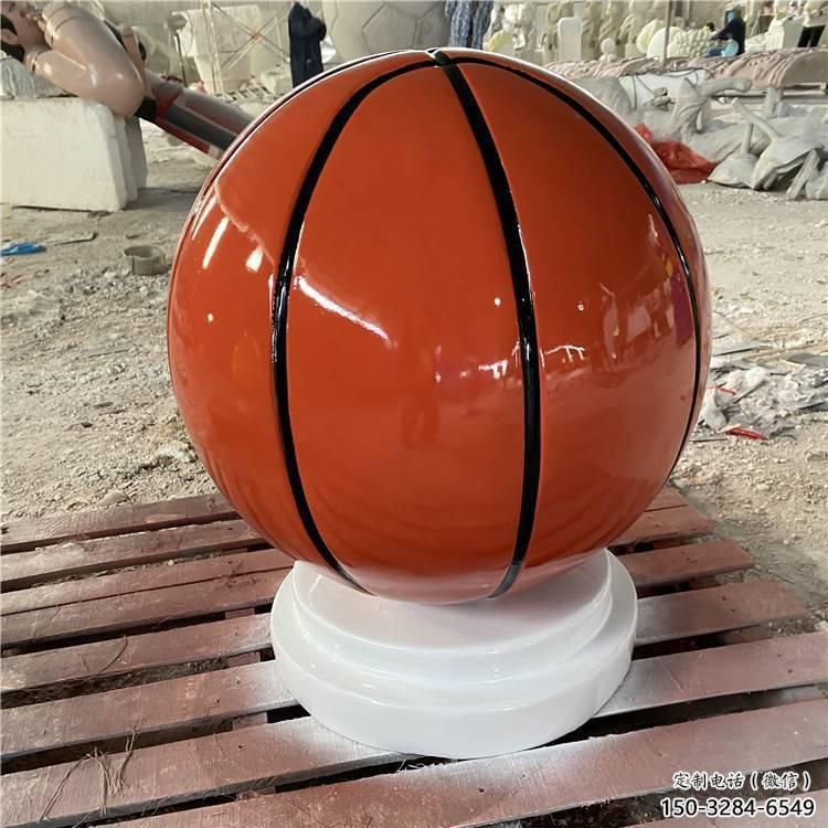 景觀籃球雕塑 剪影景觀球形雕塑 商業(yè)街球類雕塑