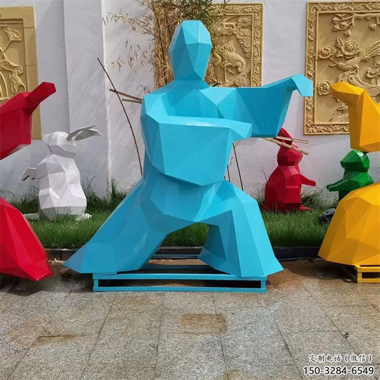 村口武術(shù)雕塑 仿古功夫雕塑 公園練拳雕塑