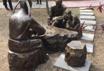 房地產(chǎn)下象棋雕塑 現(xiàn)代雕塑 幾何民俗雕塑