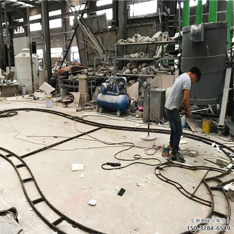 大門口扇子雕塑 發(fā)光公園雕塑 仿真扇形雕塑