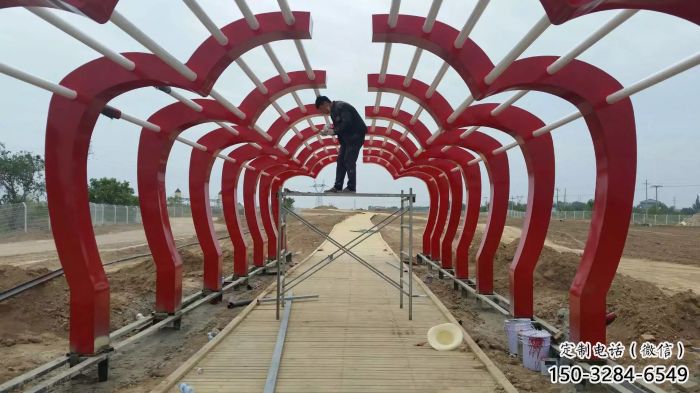 異形大門雕塑廠家，街頭美陳雕塑，抽象建筑設(shè)計(jì)