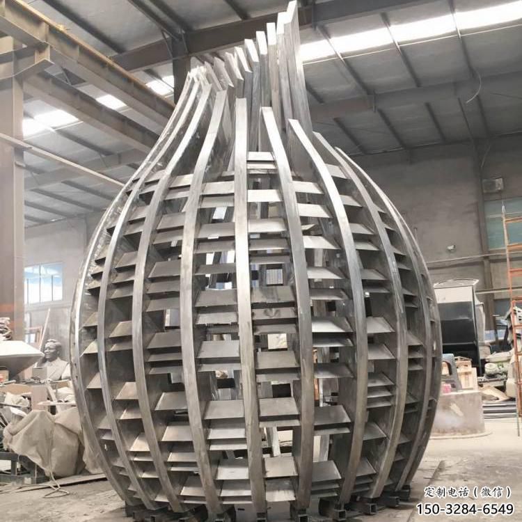 鏤空水珠雕塑 噴水園林雕塑 政府雕塑