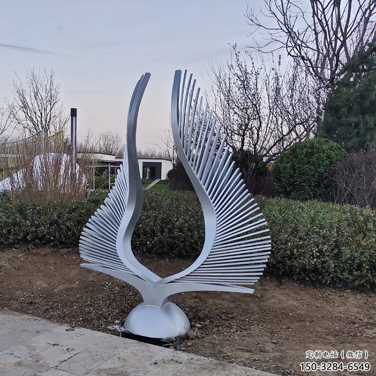 幼兒園鳳尾雕塑，鐵藝文化雕塑，鑄造制作