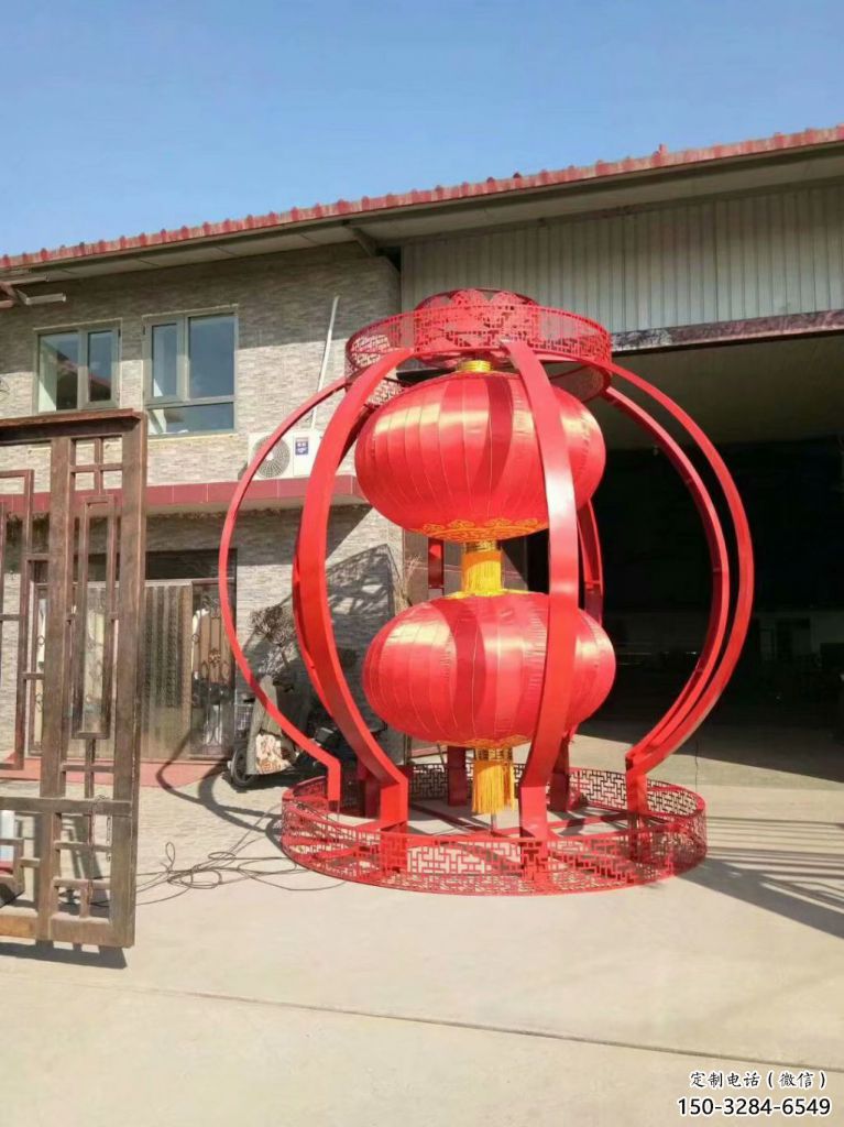 燈籠雕塑 仿真雕塑 烤漆雕塑