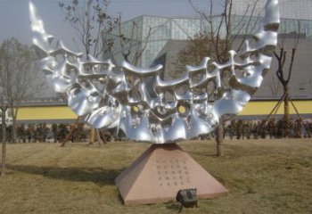 園林月牙雕塑 大型雕塑 中式月亮牙雕塑