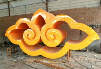 水景云彩雕塑 彩繪剪紙祥云雕塑 現(xiàn)代祥云雕塑