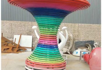 街道花瓶雕塑 現(xiàn)代雕塑 彩繪瓶子雕塑