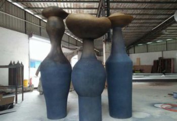 酒店花瓶雕塑 景觀雕塑 現(xiàn)代瓶子雕塑