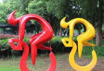 別墅區(qū)自行車雕塑 大型別墅區(qū)運(yùn)動(dòng)員雕塑 剪影體育雕塑