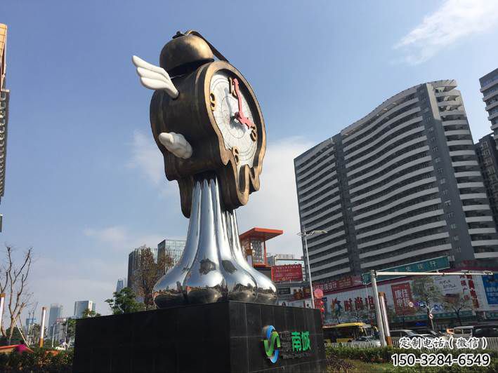 室內(nèi)鐘表雕塑 仿真時(shí)鐘雕塑 大型雕塑