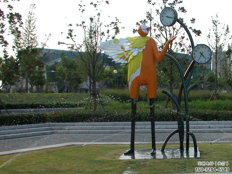 園林鐘表雕塑 大型時(shí)鐘雕塑 中式雕塑