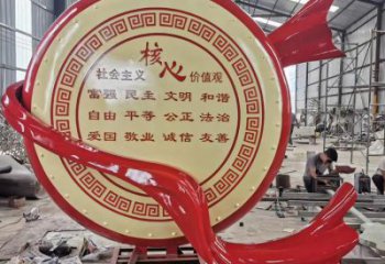 室內(nèi)大鼓雕塑 仿真鑼鼓雕塑 大型雕塑