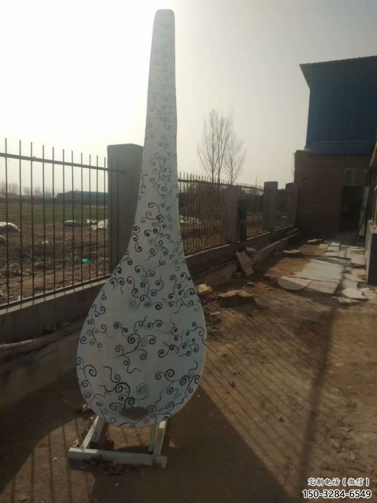 步行街湯匙雕塑 游樂(lè)場(chǎng)勺子雕塑 鑄造雕塑