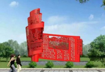 現(xiàn)代書(shū)簡(jiǎn)雕塑 大型別墅區(qū)書(shū)雕塑 彩繪標(biāo)識(shí)雕塑