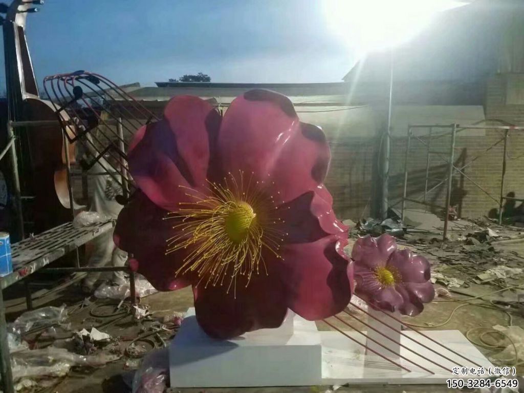 創(chuàng)意指環(huán)雕塑 啞光標(biāo)識(shí)雕塑 公園戒指環(huán)雕塑