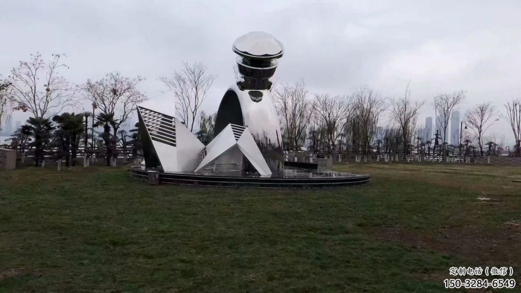 仿古指環(huán)雕塑 騰飛標(biāo)識雕塑 房地產(chǎn)戒指環(huán)雕塑