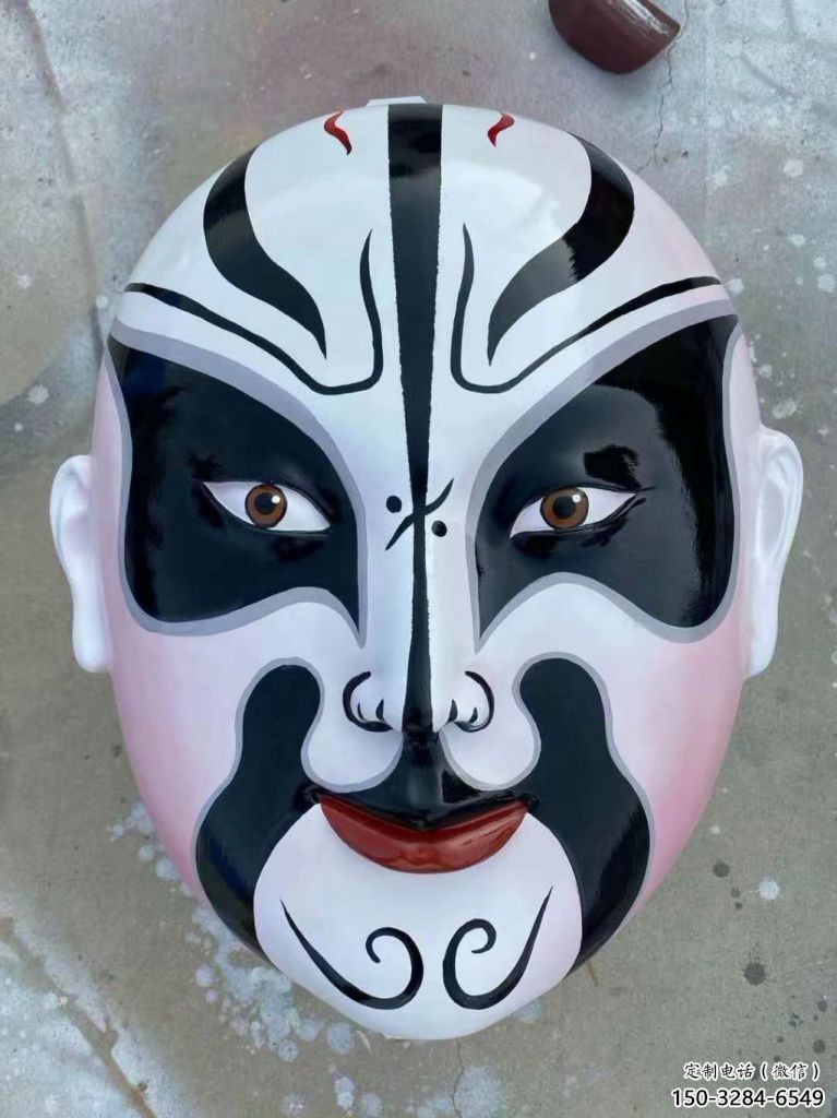 仿真臉譜雕塑 電鍍現(xiàn)代擺件 部隊(duì)雕塑