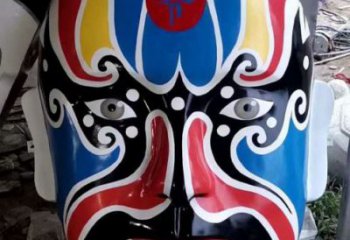 仿古臉譜雕塑 騰飛草地小品 房地產(chǎn)雕塑