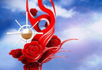 公園鑰匙雕塑 鏡面公園雕塑 景觀金鑰匙雕塑