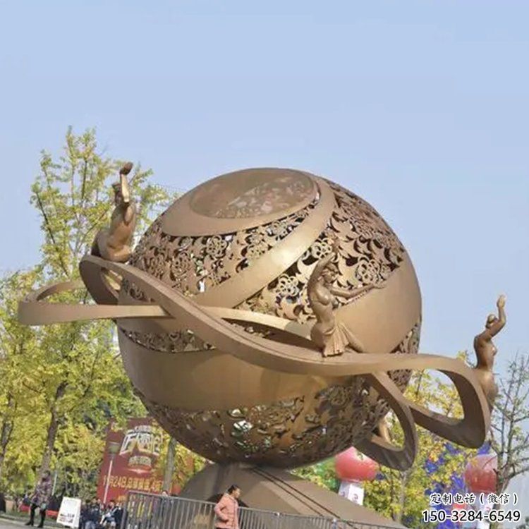 鑄造星球雕塑 中式村口星空雕塑 景觀雕塑