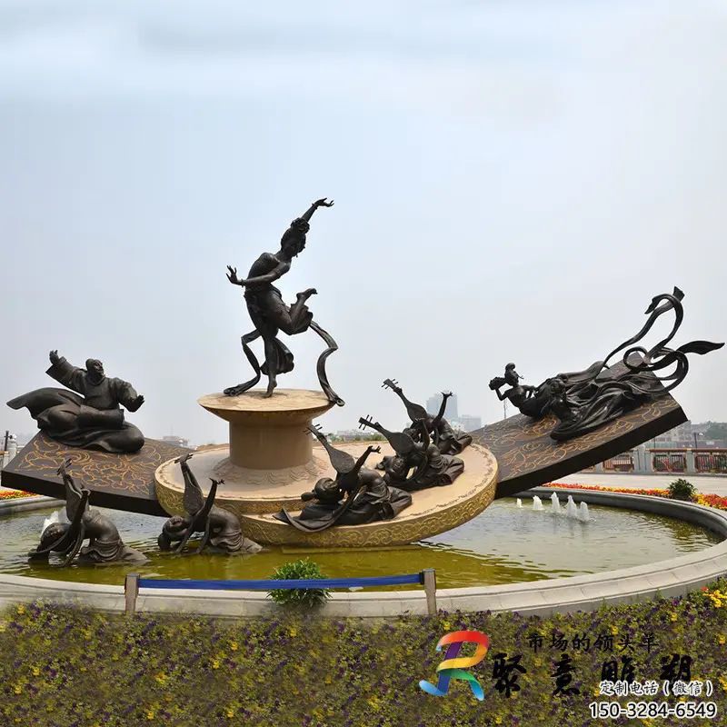 別墅區(qū)琵琶雕塑 大型別墅區(qū)音樂(lè)雕塑 剪影樂(lè)器雕塑