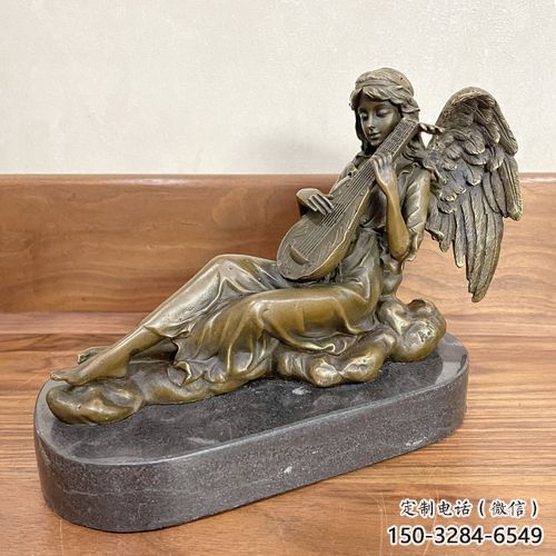 步行街琵琶雕塑 游樂場樂器雕塑 鑄造音樂雕塑