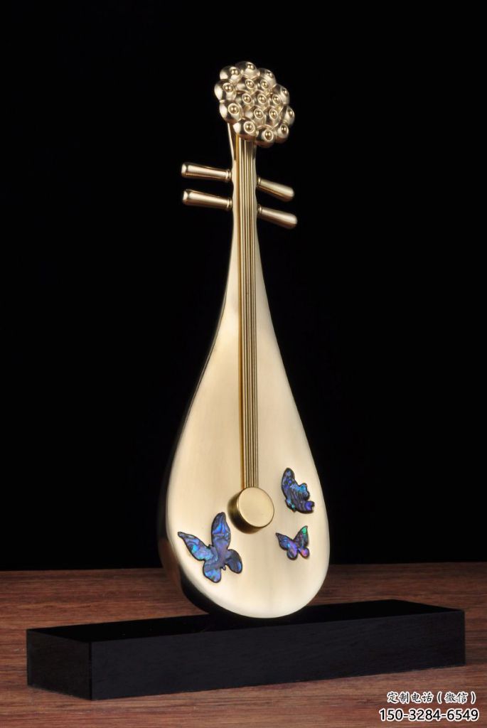 房地產(chǎn)琵琶雕塑 現(xiàn)代樂器雕塑 幾何音樂雕塑