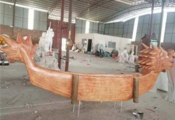 景觀龍舟雕塑 剪影劃槳雕塑 商業(yè)街競(jìng)賽雕塑