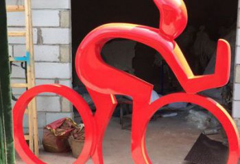 賽車雕塑 賽車人校園體育雕塑 商業(yè)街賽車人雕塑